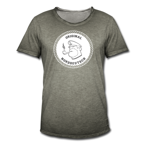Herren Vintage T-Shirt ORIGINAL NORDDEUTSCH - Vintage Khaki