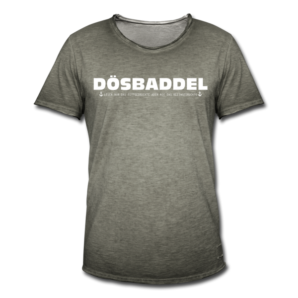 Herren Vintage T-Shirt DÖSBADDEL - Vintage Khaki