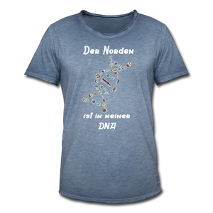 Herren Vintage T-Shirt DER NORDEN IST IN MEINER DNA - Vintage Denim