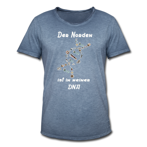 Herren Vintage T-Shirt DER NORDEN IST IN MEINER DNA - Vintage Denim