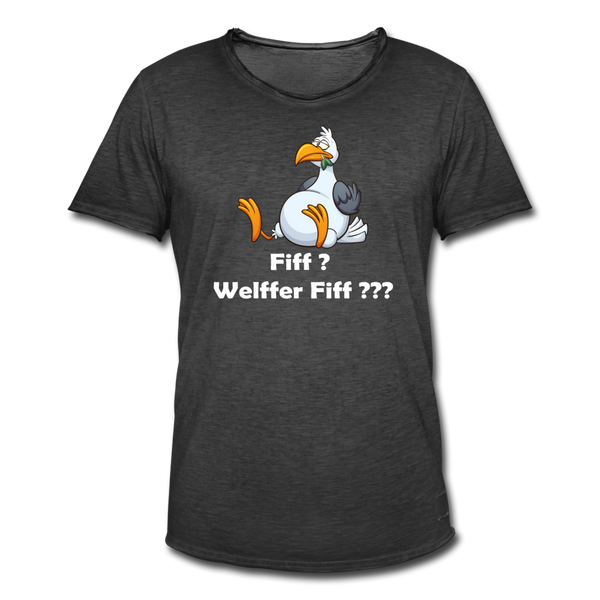Herren Vintage T-Shirt FIFF - Vintage Schwarz