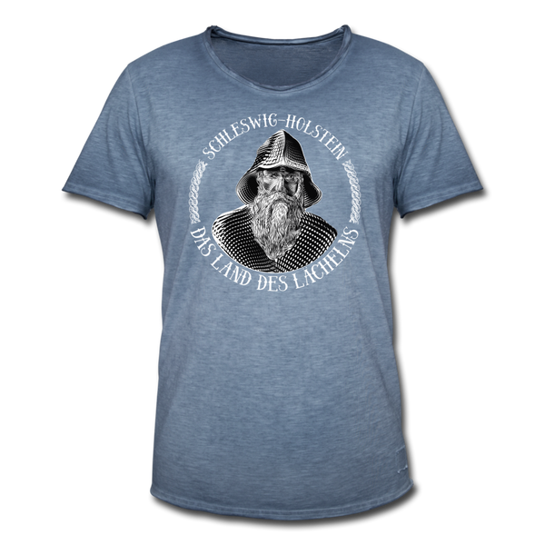 Herren  Vintage T-Shirt SCHLESWIG HOLSTEIN LAND DES LÄCHELNS - Vintage Denim
