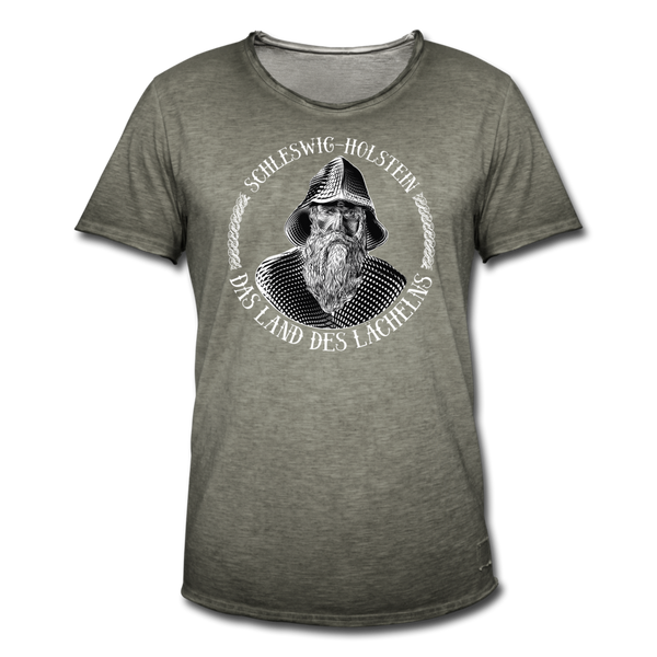 Herren  Vintage T-Shirt SCHLESWIG HOLSTEIN LAND DES LÄCHELNS - Vintage Khaki