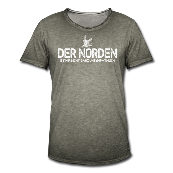 Herren Vintage T-Shirt DER NORDEN - Vintage Khaki