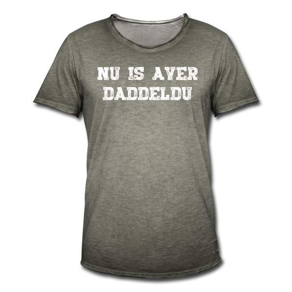 Herren Vintage T-Shirt NU IS AVER DADDELDU - Vintage Khaki