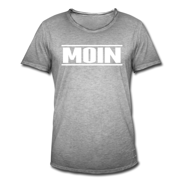 Herren Vintage T-Shirt MOIN - Vintage Grau