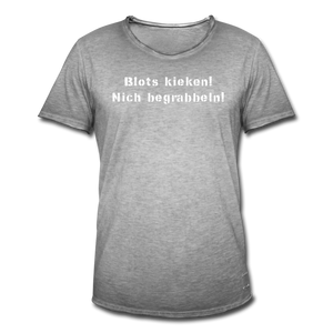 Herren Vintage T-Shirt BLOTS KIEKEN - Vintage Grau