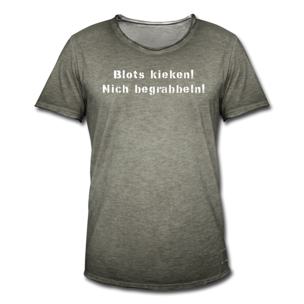 Herren Vintage T-Shirt BLOTS KIEKEN - Vintage Khaki