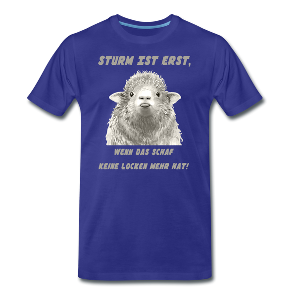 Herren Premium T-Shirt STURM IST ERST - Königsblau