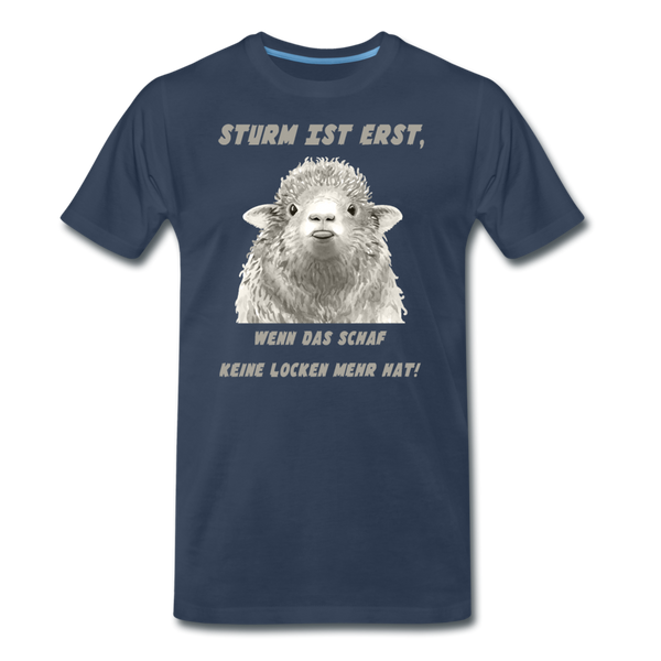 Herren Premium T-Shirt STURM IST ERST - Navy