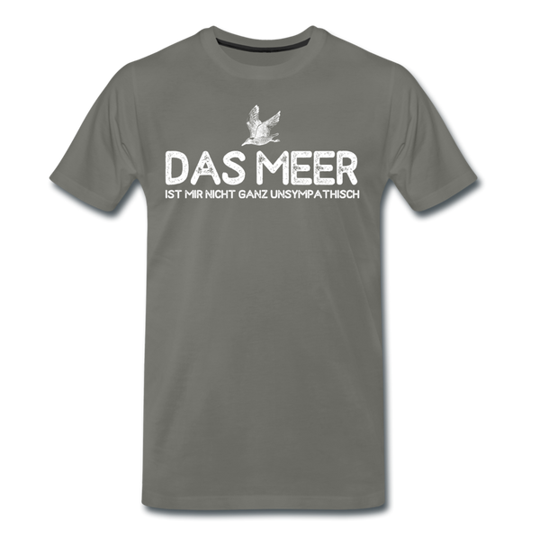 Herren Premium T-Shirt DAS MEER - Asphalt