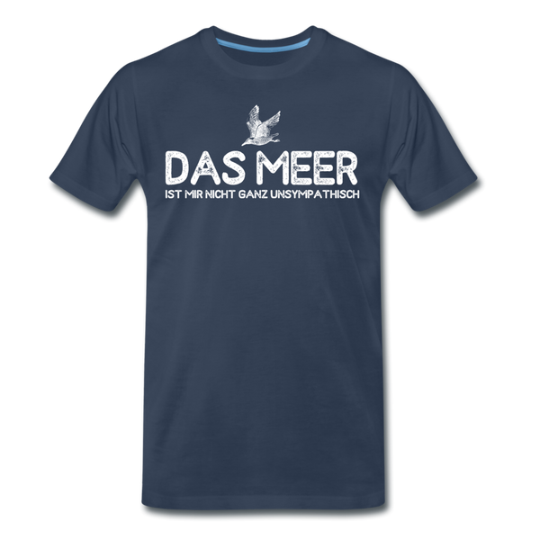 Herren Premium T-Shirt DAS MEER - Navy