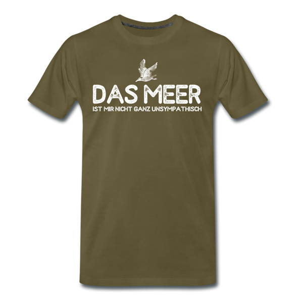 Herren Premium T-Shirt DAS MEER - Khaki