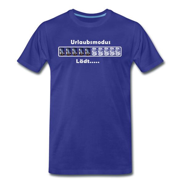 Herren Premium T-Shirt URLAUBSMODUS LÄDT - Königsblau