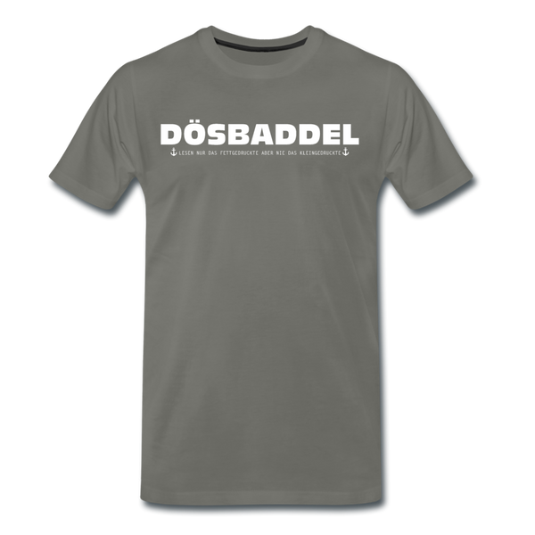 Herren Premium T-Shirt DÖSBADDEL - Asphalt