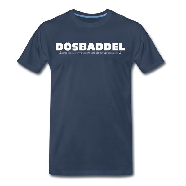 Herren Premium T-Shirt DÖSBADDEL - Navy