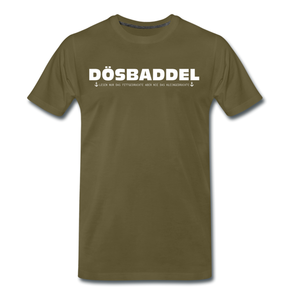 Herren Premium T-Shirt DÖSBADDEL - Khaki