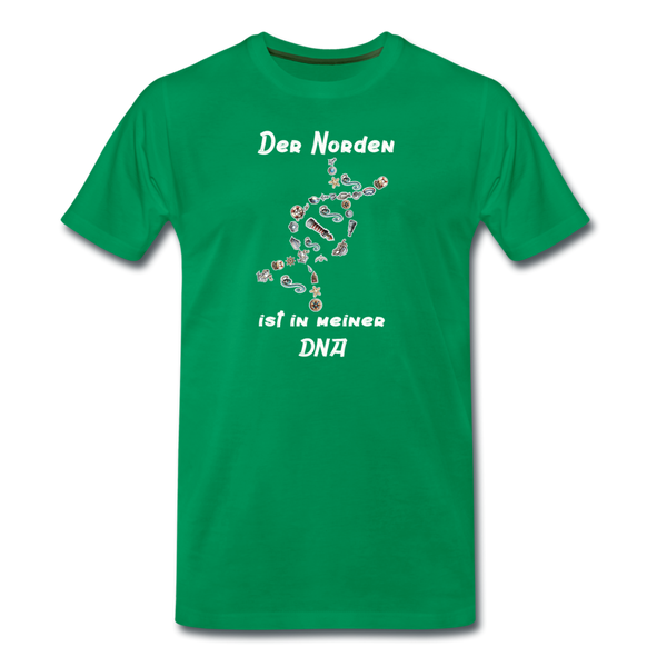 Herren Premium T-Shirt DER NORDEN IST IN MEINER DNA - Kelly Green