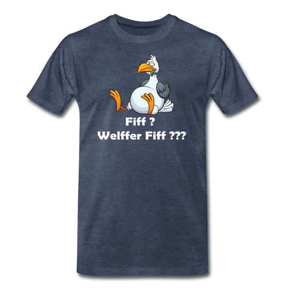 Men’s Premium T-Shirt FIFF? - Blau meliert