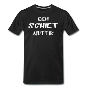 Herren  Premium T-Shirt  EEN SCHIET MUTT IK - Schwarz