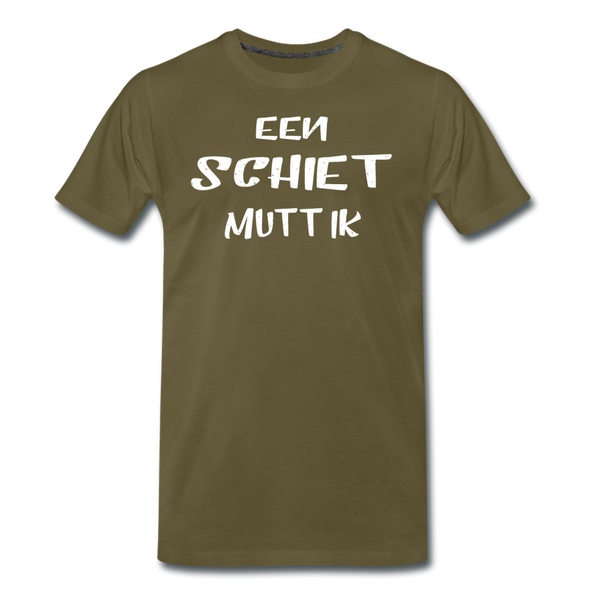 Herren  Premium T-Shirt  EEN SCHIET MUTT IK - Khaki