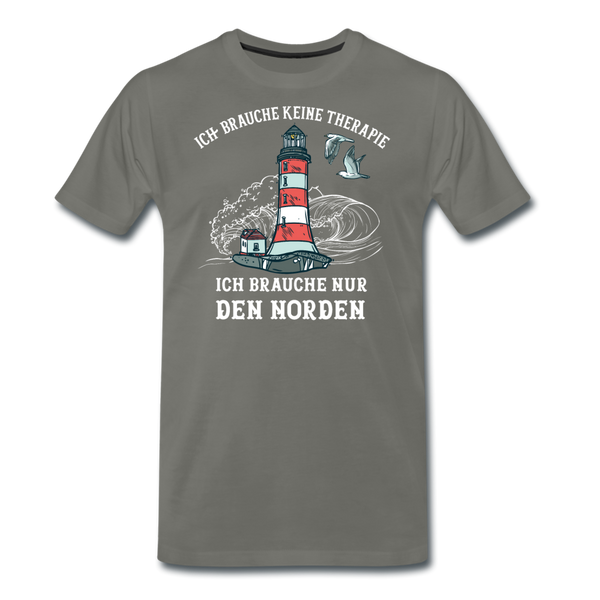 Herren Premium T-Shirt THERAPIE NORDEN - Asphalt