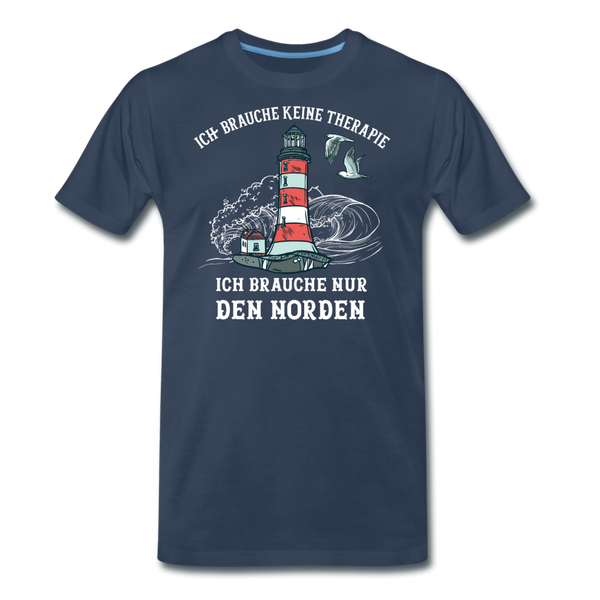 Herren Premium T-Shirt THERAPIE NORDEN - Navy