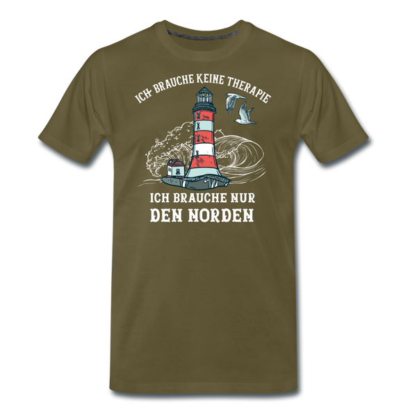 Herren Premium T-Shirt THERAPIE NORDEN - Khaki