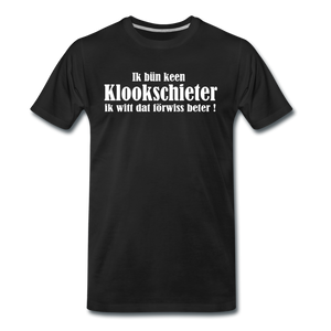 Herren Premium T-Shirt KLOOKSCHIETER - Schwarz