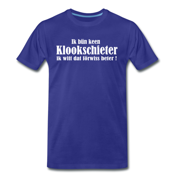 Herren Premium T-Shirt KLOOKSCHIETER - Königsblau
