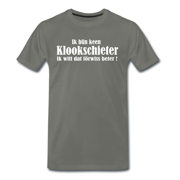 Herren Premium T-Shirt KLOOKSCHIETER - Asphalt