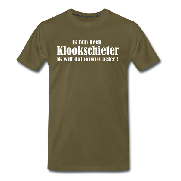 Herren Premium T-Shirt KLOOKSCHIETER - Khaki