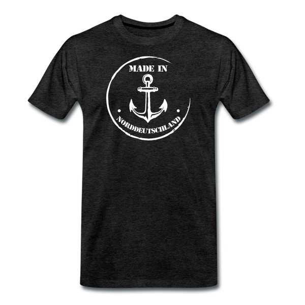 Herren Premium T-Shirt MADE IN NORDDEUTSCHLAND ANKER - Anthrazit