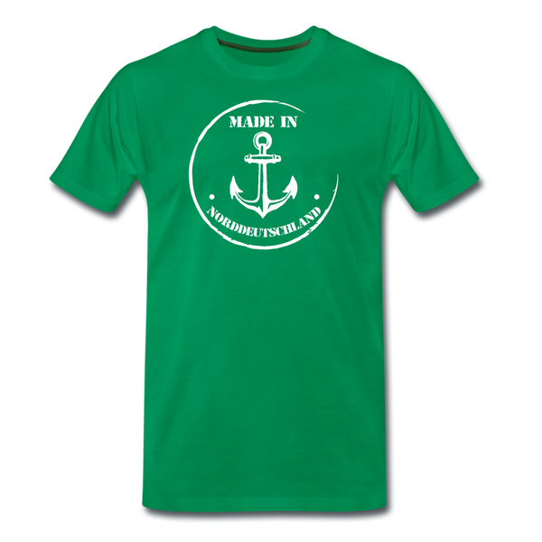 Herren Premium T-Shirt MADE IN NORDDEUTSCHLAND ANKER - Kelly Green