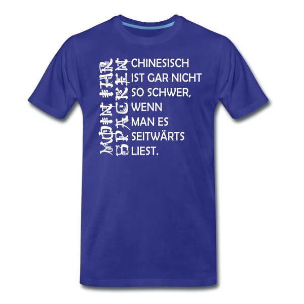 Herren Premium T-Shirt SPACKEN CHINESISCH - Königsblau