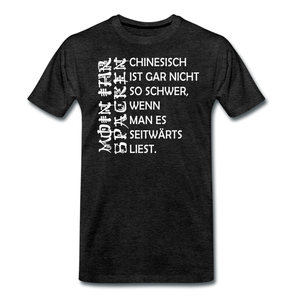 Herren Premium T-Shirt SPACKEN CHINESISCH - Anthrazit