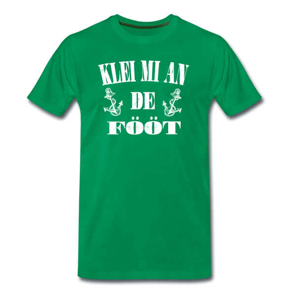 Herren Premium T-Shirt KLEI MI AN DE FÖÖT - Kelly Green