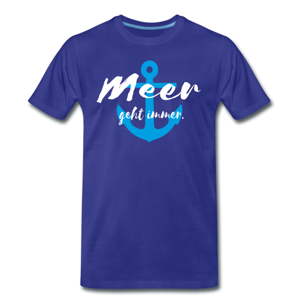 Herren Premium T-Shirt MEER GEHT IMMER - Königsblau