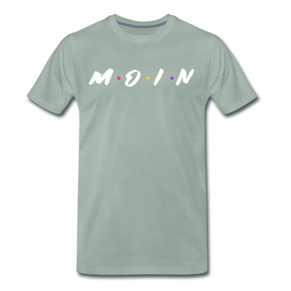 Herren Premium T-Shirt M.O.I.N - Graugrün