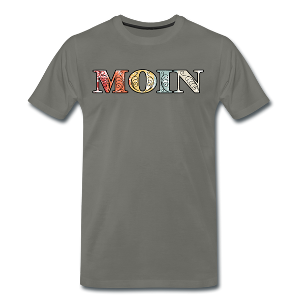 Herren Premium T-Shirt MOIN RETRO BUNT - Asphalt