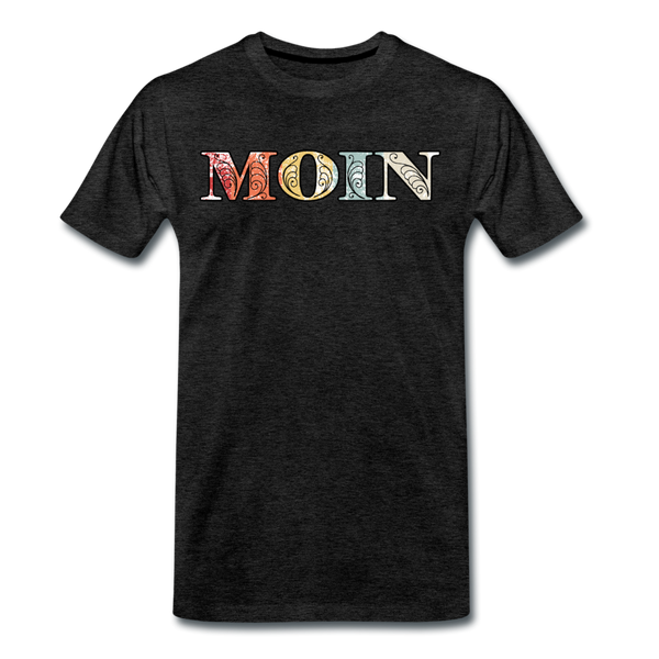 Herren Premium T-Shirt MOIN RETRO BUNT - Anthrazit