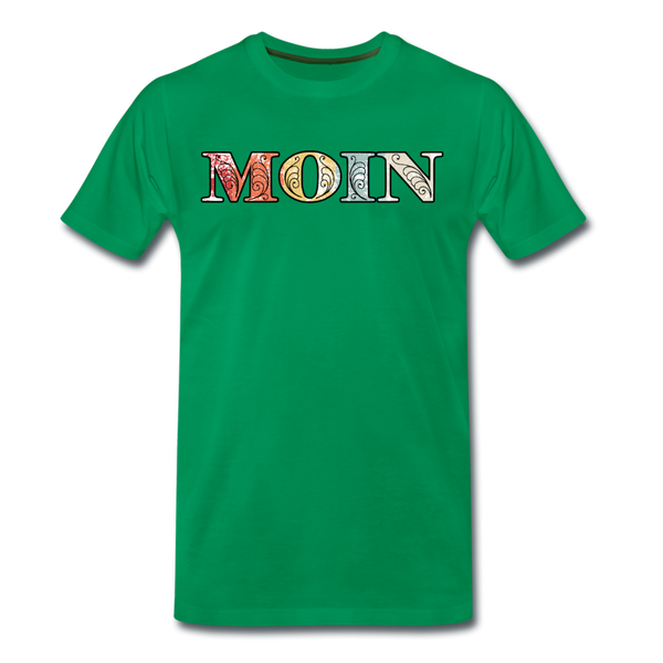 Herren Premium T-Shirt MOIN RETRO BUNT - Kelly Green