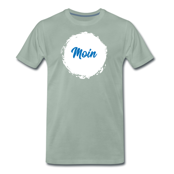 Herren Premium T-Shirt MOIN NAUTISCH - Graugrün