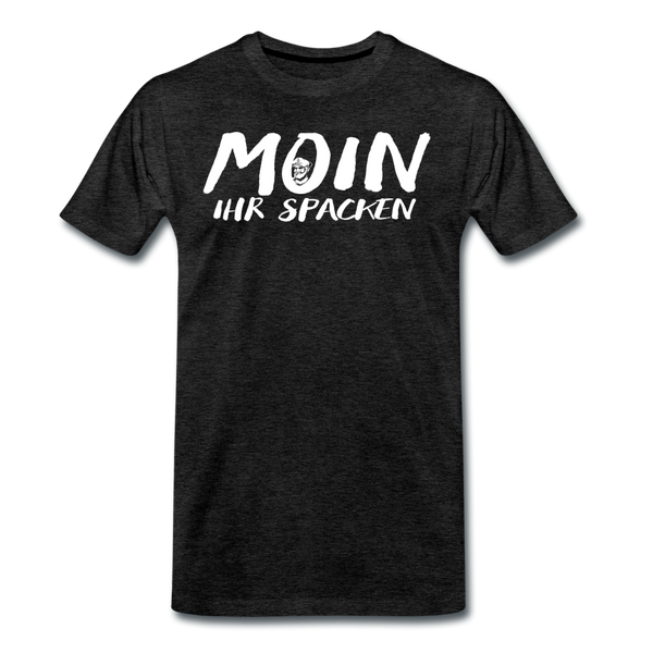 Herren Premium T-Shirt MOIN IHR SPACKEN - Anthrazit