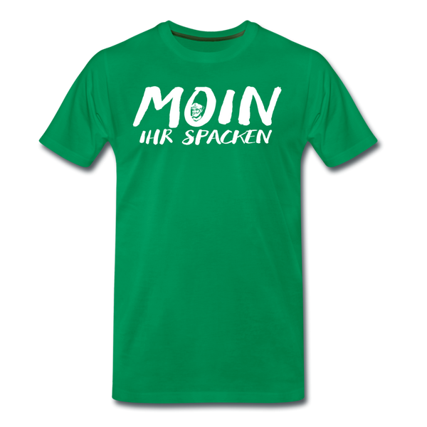 Herren Premium T-Shirt MOIN IHR SPACKEN - Kelly Green
