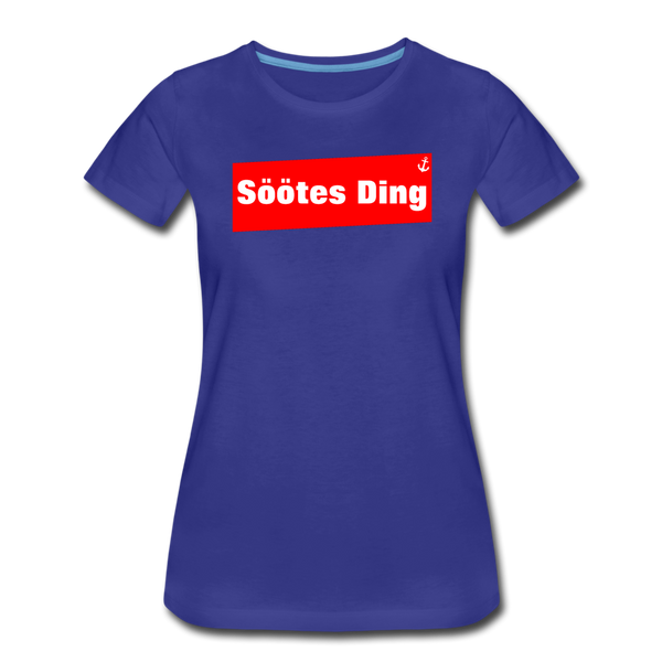 Damen Premium T-Shirt SÖÖTES DING - Königsblau