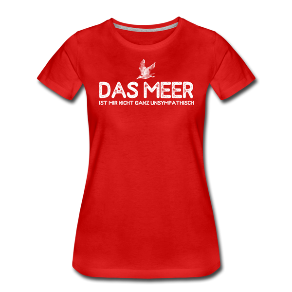 Damen Premium T-Shirt DAS MEER - Rot