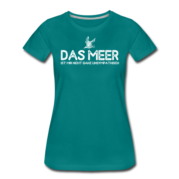 Damen Premium T-Shirt DAS MEER - Divablau