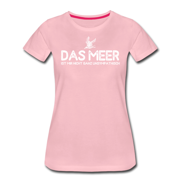 Damen Premium T-Shirt DAS MEER - Hellrosa
