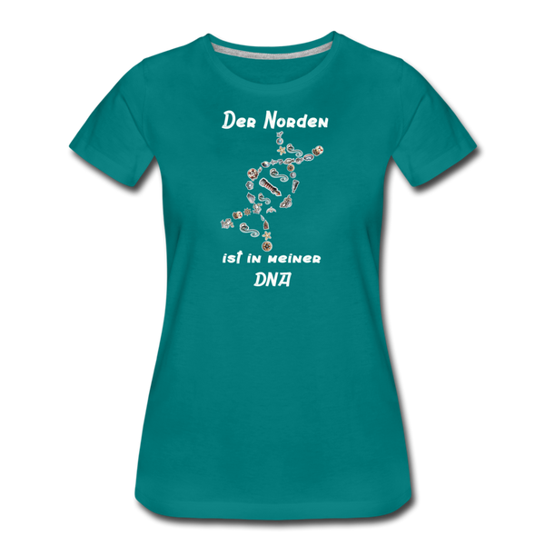 Damen Premium T-Shirt DER NORDEN IST IN MEINER DNA - Divablau